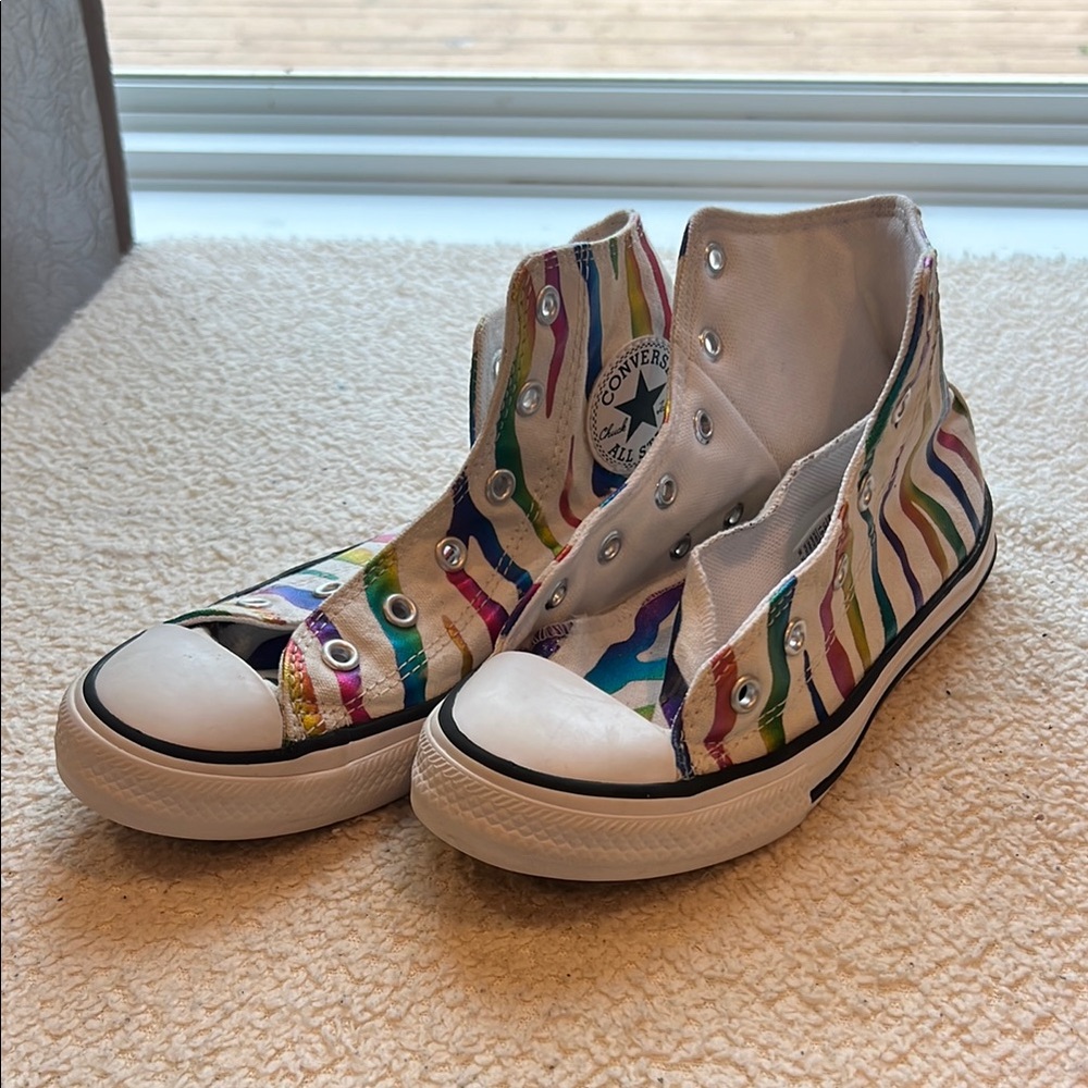 Converse Colorful Striped High-Tops